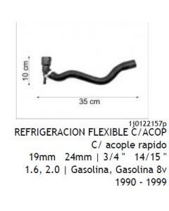 VW. MANGUERA TUBO FLEXIBLE CON PIEZA DE ACOPLE GOLF