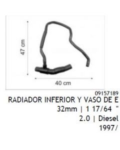 GM. MANGUERA RADIADOR INFERIOR Y VASO DE EXPANSION