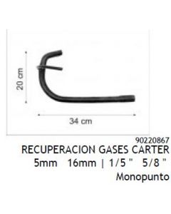 DAE. MANGUERA DESCARGA Y RECUPERACION DE GASES CARTER