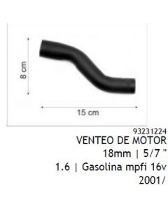 GM. MANGUERA VENTEO. MOTOR G CORSA DESDE 1996