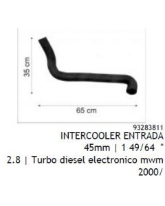 GM. MANGUERA INTERCOOLER ENTRADA S10 2.8