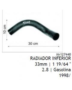 MIT. MANGUERA RADIADOR. INFERIOR. L-200 NAFT.