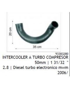 GM. MANGUERA ENTRADA INTERCOOLER S10 2.8 06/