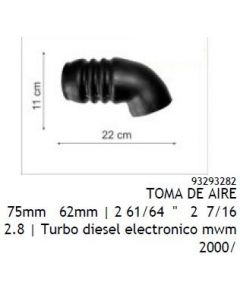 GM. MANGUERA TOMA DE AIRE S10 2.8 2000/