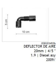 VW. MANGUERA DEFLECTOR AIRE FOX/SURAN 1.9