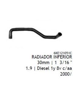 VW. MANGUERA RADIADOR INF CADDY NAFT Y DIESEL 00/