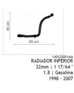 VW. MANGUERA RADIADOR INFERIOR GOLF 1.8 98/07