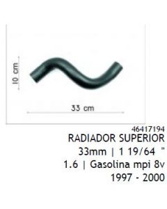 FIT. MANGUERA DE RADIADOR SUPERIOR FIAT PALIO 1.6 8V