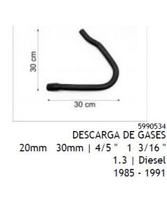 FIT. MANGUERA DESCARGA DE GASES FIAT 1300 DIESEL