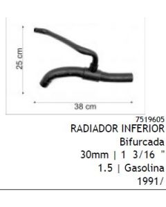 FIT. MANGUERA DE RADIADOR. INFERIOR BIFURC. FIORINO 1.5 Y 1.6