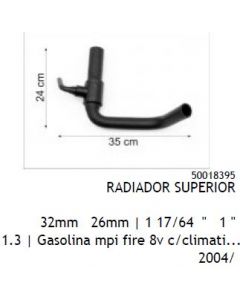 FIT. MANGUERA DE RADIADOR SUPERIOR FIORINO 3-SAL