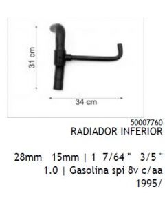 FIT. MANGUERA DE RADIADOR. INFERIOR FIAT UNO