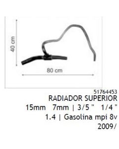 FIT. MANGUERA DE RADIADOR. SUPERIOR PUNTO 1.4 09/