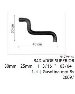 FIT. MANGUERA RADIADOR SUPERIOR PALIO/STRADA 8V 09/