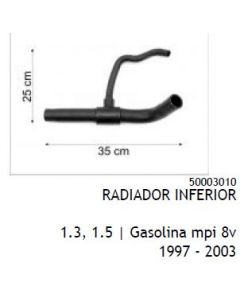 FIT. MANGUERA DE RADIADOR INFERIOR BIF. DUNA/UNO