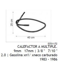 PEU. MANGUERA CALEFACTOR A MULTIPLE 504 / 505