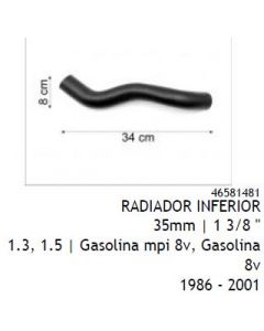 FIT. MANGUERA DE RADIADOR INFERIOR FIAT DUNA