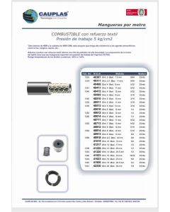 UNI. MANGUERA COMBUST. C/REF. TEXTIL INT.4X11