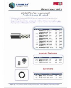 UNI. MANGUERA COMB.GOMA 6X12 C/ REFUERZO INT.
