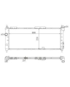 RADIADOR DE AGUA CORSA 96/02 C/AA (2562) 